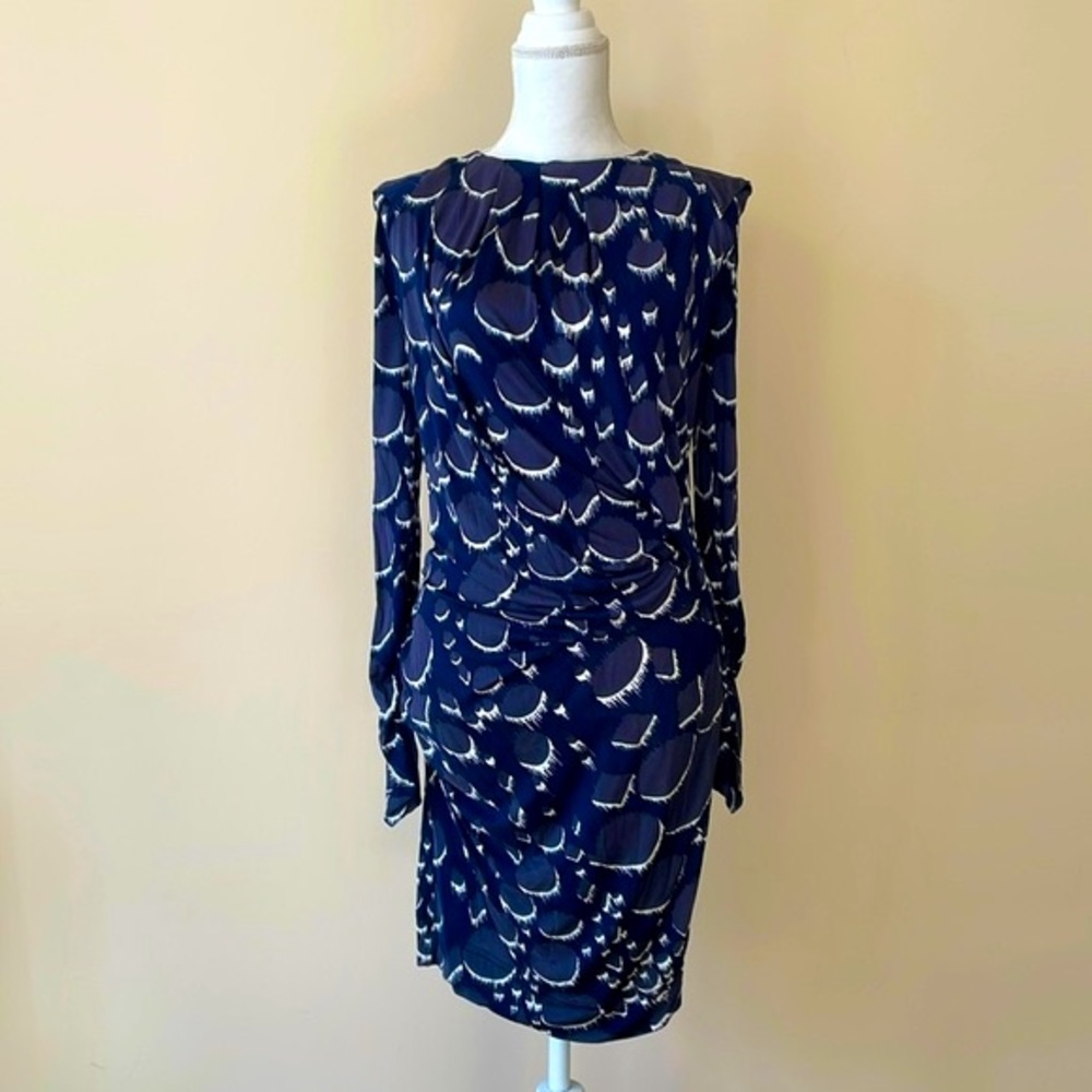 Peter Pilotto Navy Silk Dress